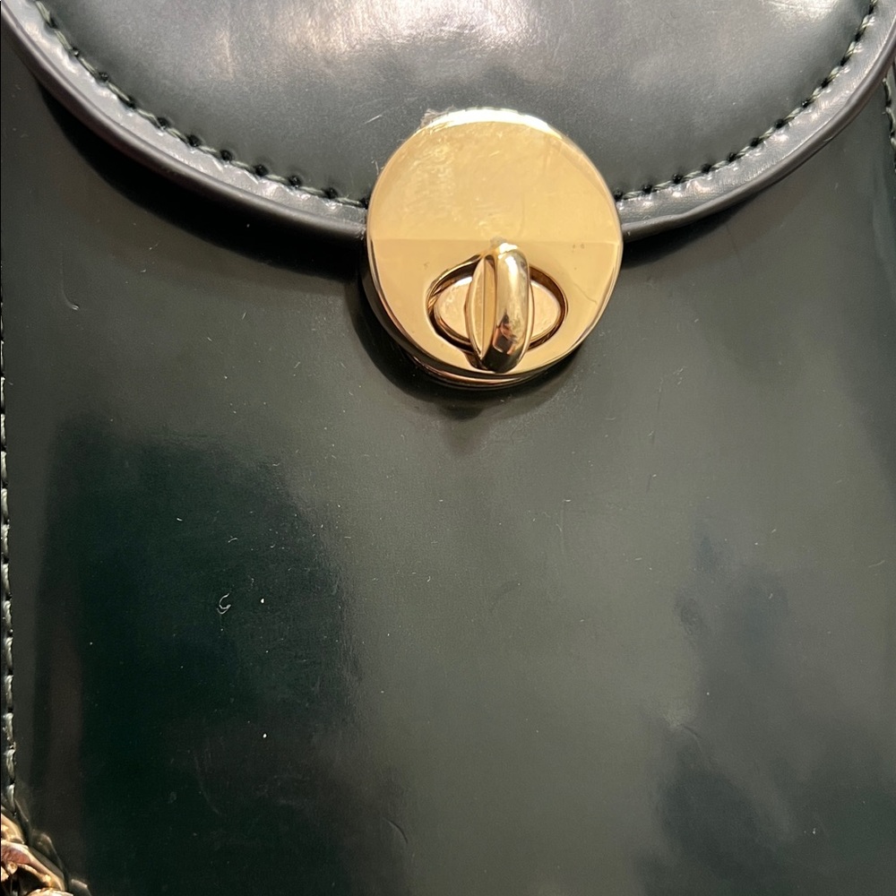 Zara Dark Green Shoulder Bag - Picture 3 of 4
